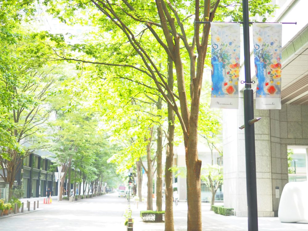 東京・丸の内の街路樹