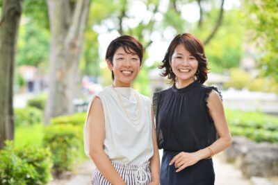 田頭聡子さんと溝端マリのスナップ写真
